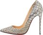 Christian Louboutin Pre-owned Fabric heels Gray Dames - Thumbnail 1