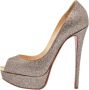 Christian Louboutin Pre-owned Fabric heels Gray Dames - Thumbnail 1