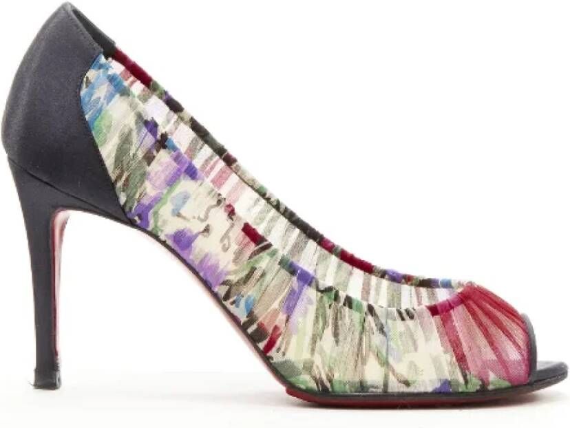 Christian Louboutin Pre-owned Fabric heels Multicolor Dames