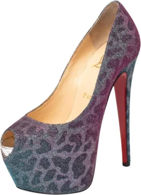 Christian Louboutin Pre-owned Fabric heels Multicolor Dames