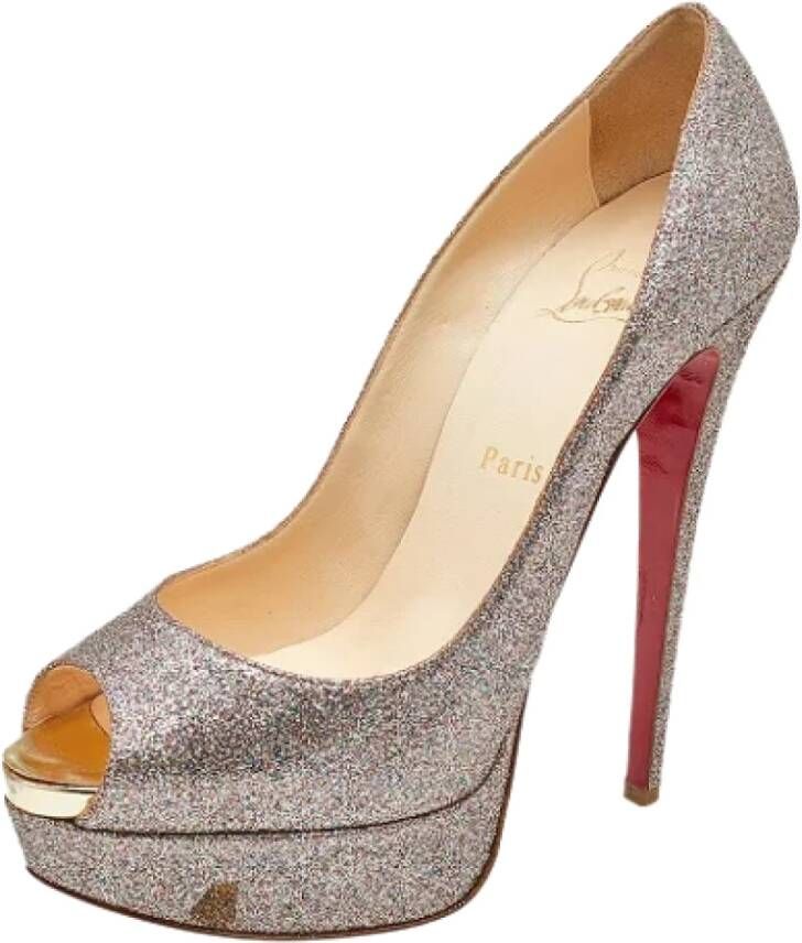 Christian Louboutin Pre-owned Fabric heels Multicolor Dames