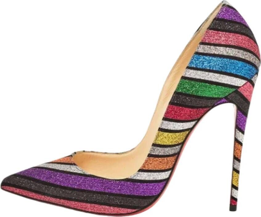 Christian Louboutin Pre-owned Fabric heels Multicolor Dames