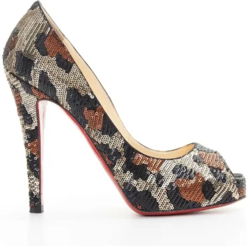 Christian Louboutin Pre-owned Fabric heels Multicolor Dames