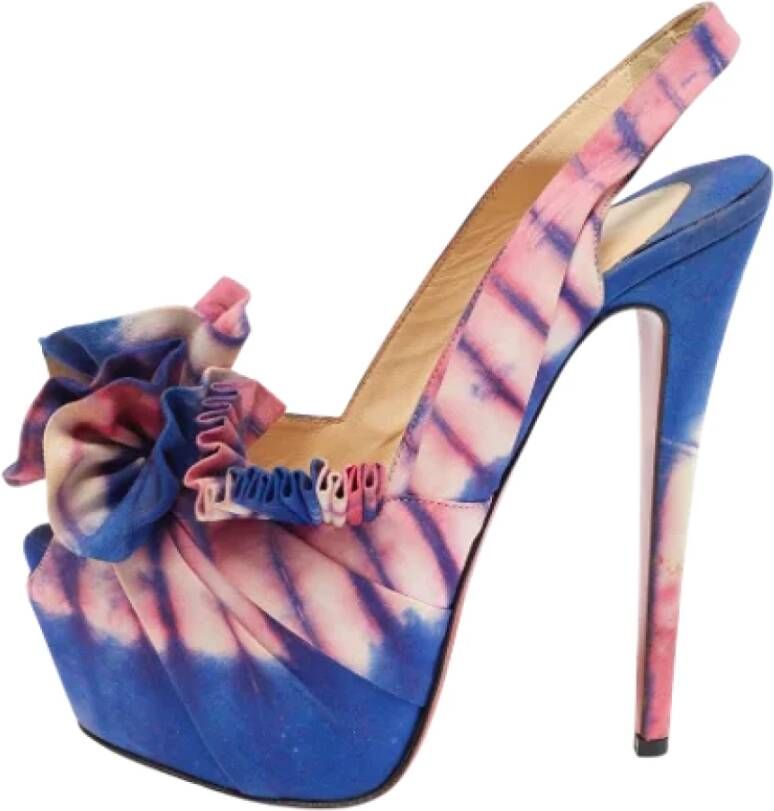 Christian Louboutin Pre-owned Fabric heels Multicolor Dames