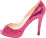 Christian Louboutin Pre-owned Fabric heels Pink Dames - Thumbnail 1