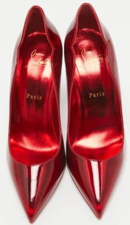 Christian Louboutin Pre-owned Fabric heels Red Dames