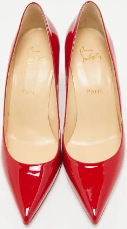 Christian Louboutin Pre-owned Fabric heels Red Dames