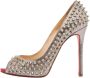 Christian Louboutin Pre-owned Fabric heels Yellow Dames - Thumbnail 1