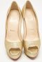 Christian Louboutin Pre-owned Fabric heels Yellow Dames - Thumbnail 1