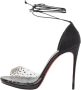 Christian Louboutin Pre-owned Fabric sandals Black Dames - Thumbnail 1