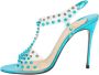 Christian Louboutin Pre-owned Fabric sandals Blue Dames - Thumbnail 1