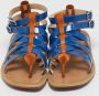 Christian Louboutin Pre-owned Fabric sandals Blue Dames - Thumbnail 1