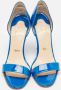 Christian Louboutin Pre-owned Fabric sandals Blue Dames - Thumbnail 1