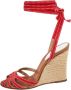 Christian Louboutin Pre-owned Fabric sandals Red Dames - Thumbnail 1