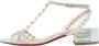 Christian Louboutin Pre-owned Fabric sandals White Dames - Thumbnail 1