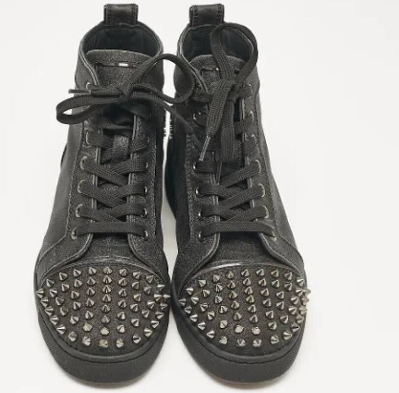 Christian Louboutin Pre-owned Fabric sneakers Black Dames