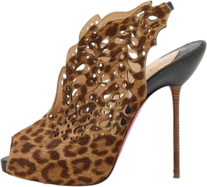 Christian Louboutin Pre-owned Laarzen Brown Dames