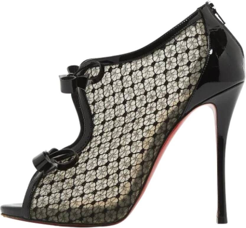 Christian Louboutin Pre-owned Lace boots Black Dames