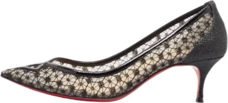 Christian Louboutin Pre-owned Lace heels Black Dames