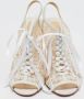 Christian Louboutin Pre-owned Lace sandals White Dames - Thumbnail 1