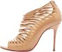 Christian Louboutin Pre-owned Leather boots Beige Dames - Thumbnail 1