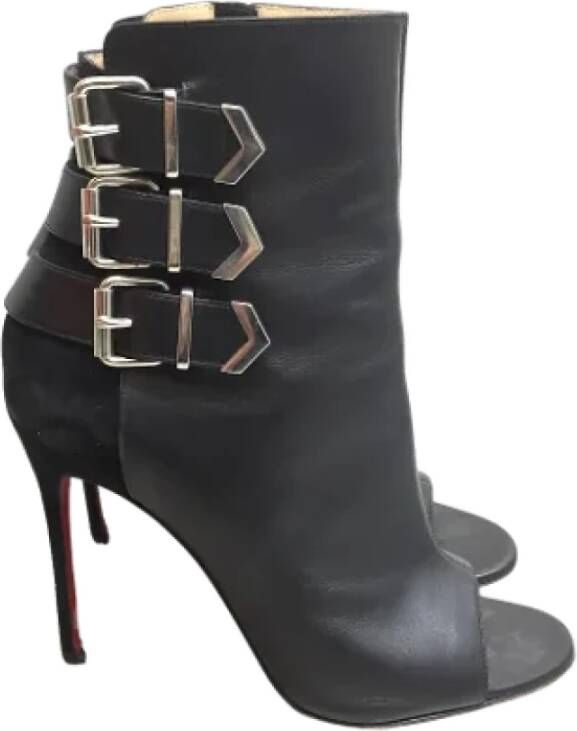 Christian Louboutin Pre-owned Leather boots Black Dames