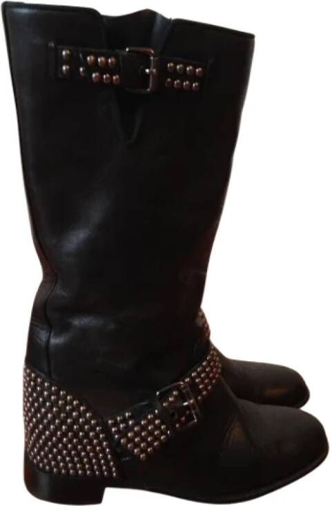 Christian Louboutin Pre-owned Leather boots Black Dames