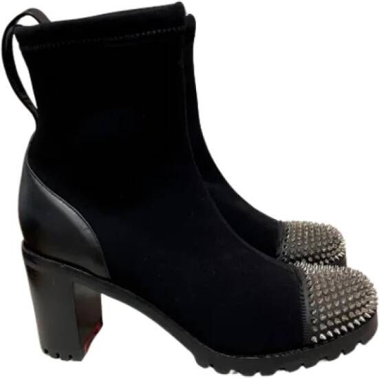 Christian Louboutin Pre-owned Leather boots Black Dames