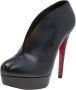 Christian Louboutin Pre-owned Leather boots Black Dames - Thumbnail 1