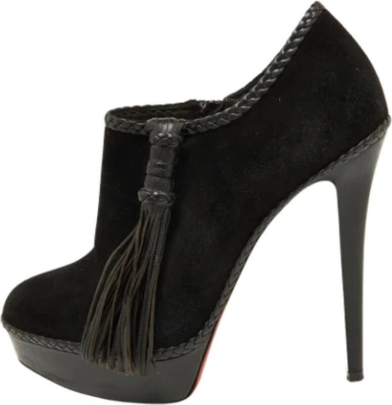 Christian Louboutin Pre-owned Leather boots Black Dames