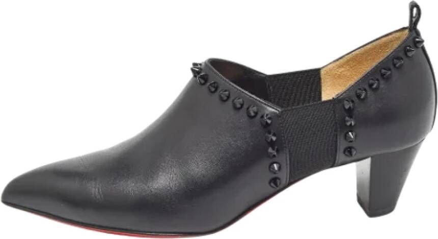 Christian Louboutin Pre-owned Leather boots Black Dames