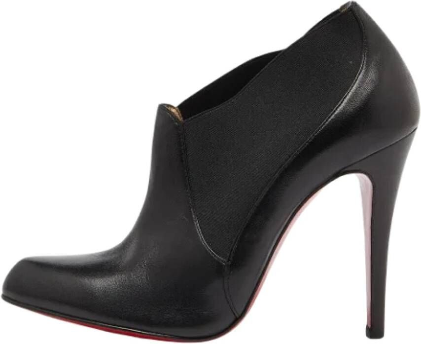 Christian Louboutin Pre-owned Leather boots Black Dames