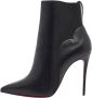 Christian Louboutin Pre-owned Leather boots Black Dames - Thumbnail 1