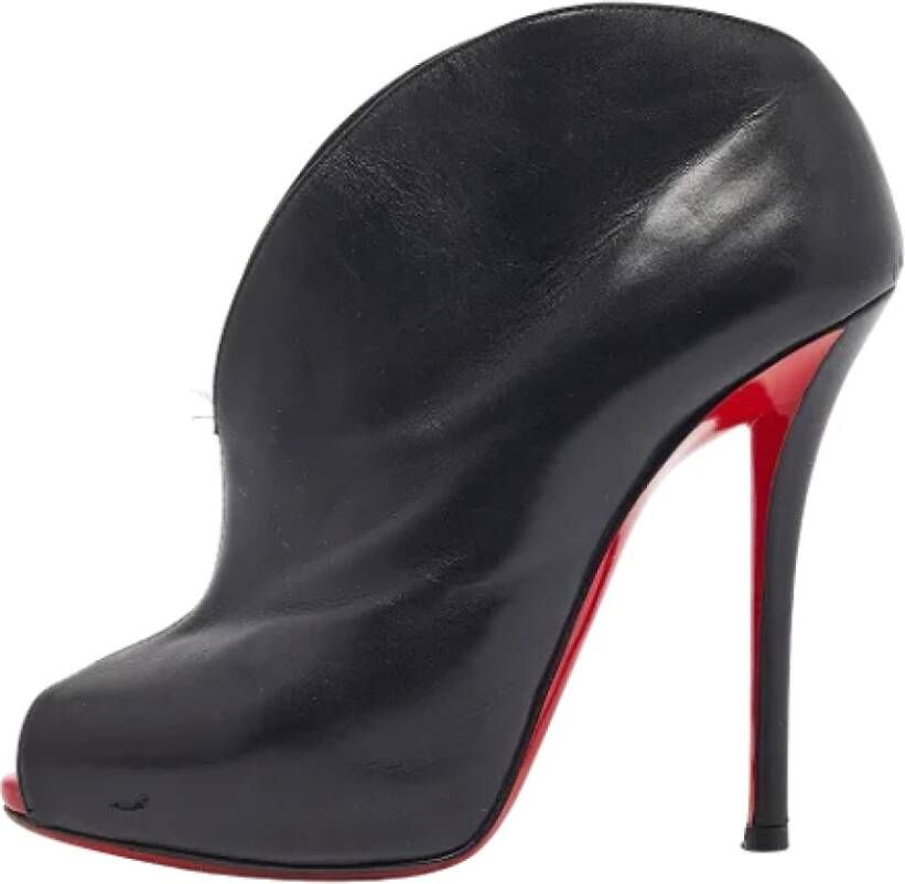 Christian Louboutin Pre-owned Leather boots Black Dames