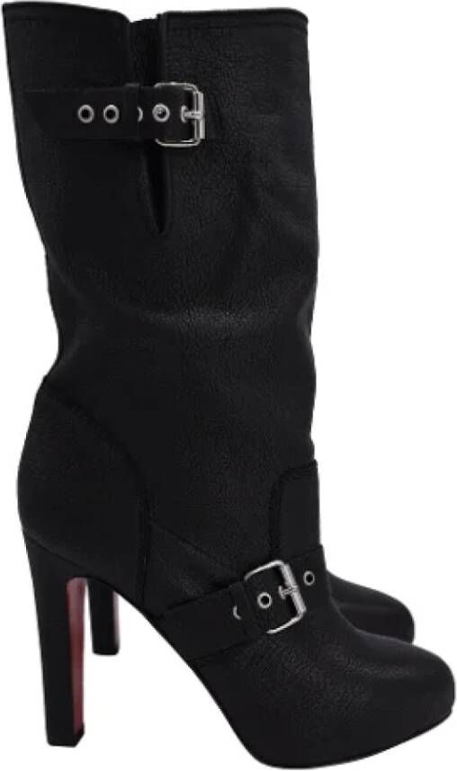 Christian Louboutin Pre-owned Leather boots Black Dames