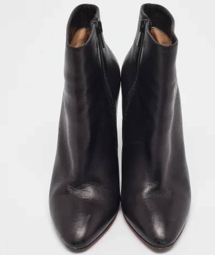 Christian Louboutin Pre-owned Leather boots Black Dames