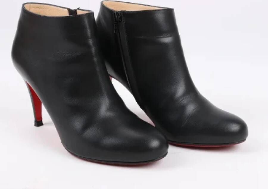 Christian Louboutin Pre-owned Leather boots Black Dames