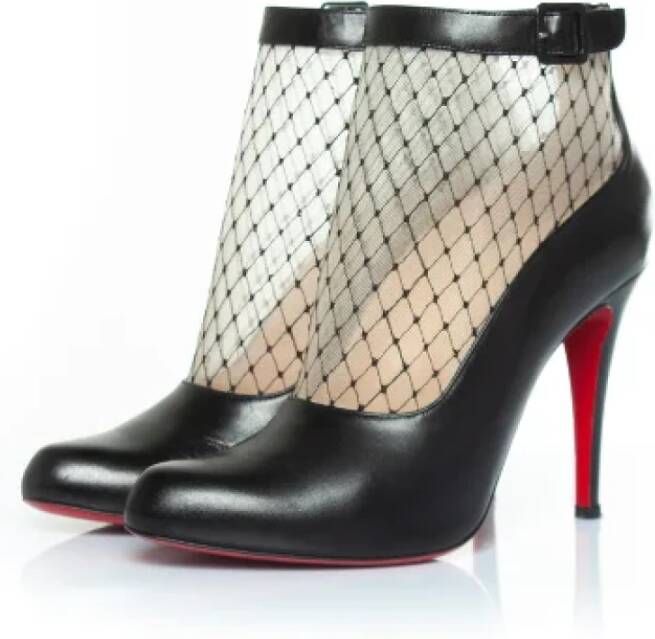 Christian Louboutin Pre-owned Leather boots Black Dames