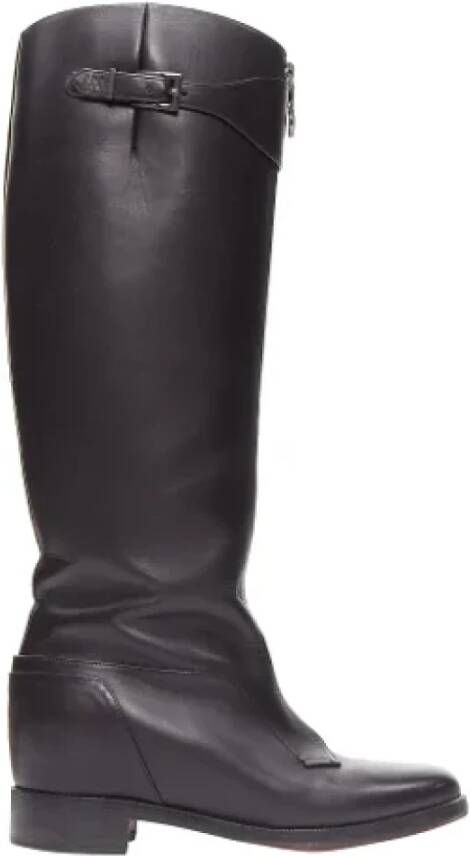 Christian Louboutin Pre-owned Leather boots Black Dames