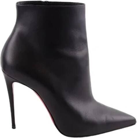 Christian Louboutin Pre-owned Leather boots Black Dames