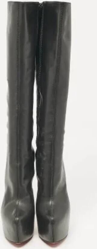 Christian Louboutin Pre-owned Leather boots Black Dames