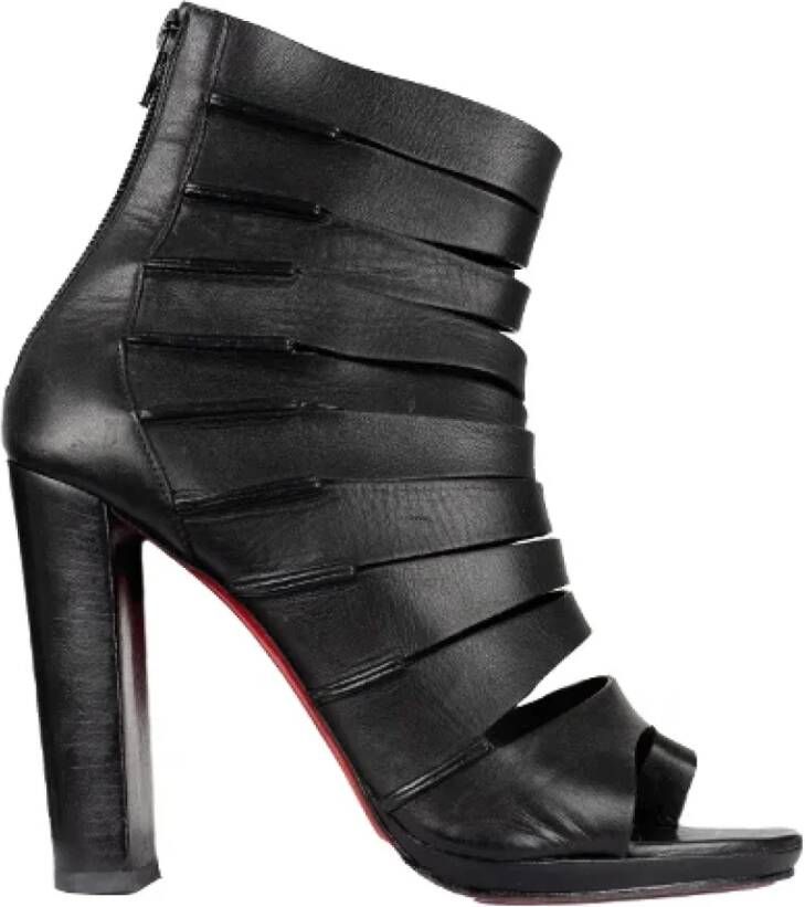 Christian Louboutin Pre-owned Leather boots Black Dames