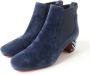 Christian Louboutin Pre-owned Leather boots Blue Dames - Thumbnail 1