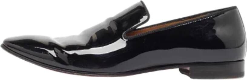 Christian Louboutin Pre-owned Leather flats Black Heren