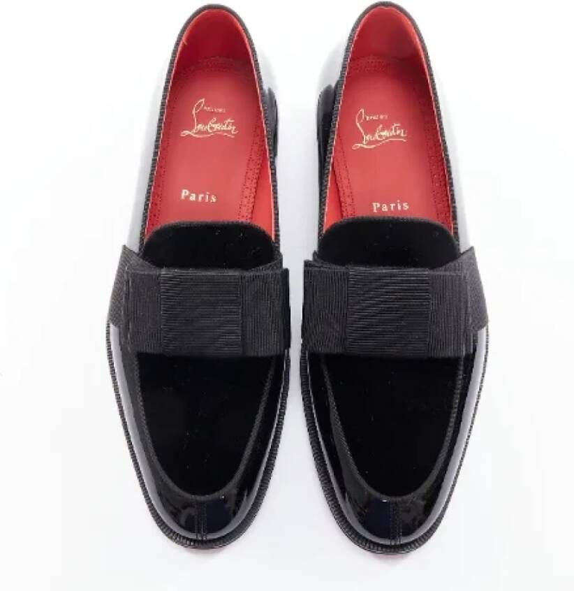 Christian Louboutin Pre-owned Leather flats Black Heren