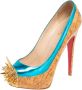 Christian Louboutin Pre-owned Leather heels Beige Dames - Thumbnail 1