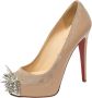 Christian Louboutin Pre-owned Leather heels Beige Dames - Thumbnail 1