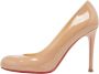 Christian Louboutin Pre-owned Leather heels Beige Dames - Thumbnail 1