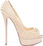 Christian Louboutin Pre-owned Leather heels Beige Dames - Thumbnail 1