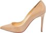 Christian Louboutin Pre-owned Leather heels Beige Dames - Thumbnail 1